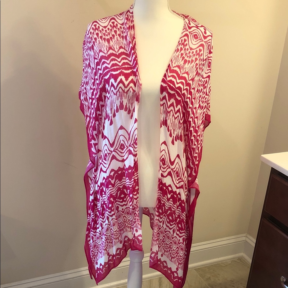 Chico’s NWT Ikat stripe Long and Lean Ruana